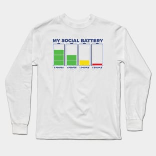 Introvert My Social Battery Long Sleeve T-Shirt